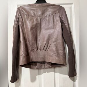 Women's Trouvé Brown Leather Jacket
